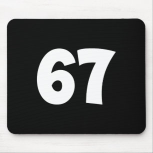 Mousepad 67 Número Sessenta e sete Meme Divertido Escola Ad