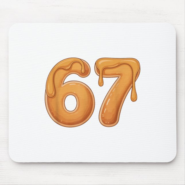 Mousepad 67 Pancake Meme Funny Six Seven Slang  (Frente)