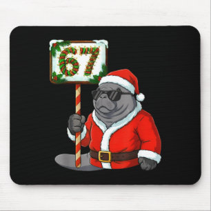 Mousepad 67 peixe-boi Natal Seis Sete Meme Brainrot Manat