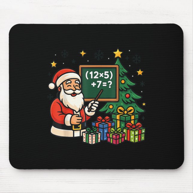 Mousepad 67 Professor Papai Noel Natal Seis Sete Meme Brain (Frente)