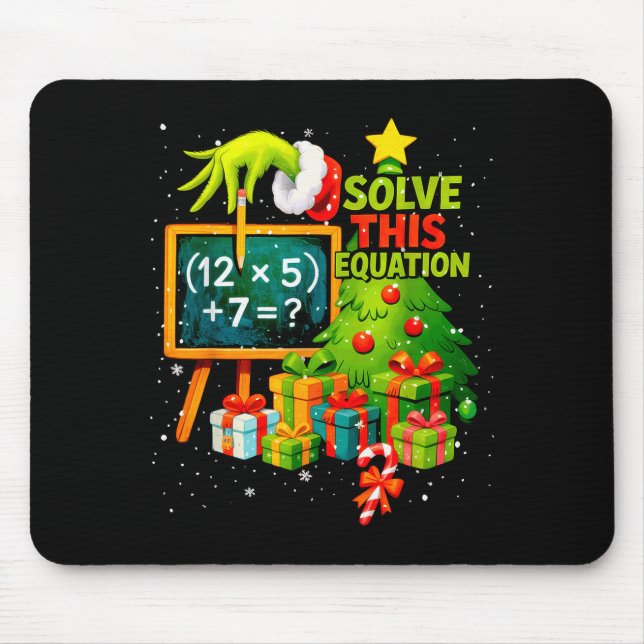Mousepad 67 Professor Verde Natal Seis Sete Meme Brainrot (Frente)