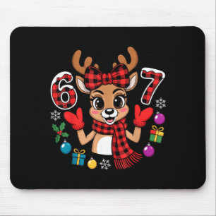 Mousepad 67 Roupa de Natal Mulher Meme Rena Seis Sete