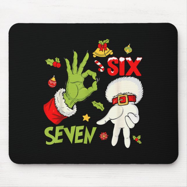 Mousepad 67 Roupas de Natal Meme Tendência Dizia 6 7 Meme (Frente)