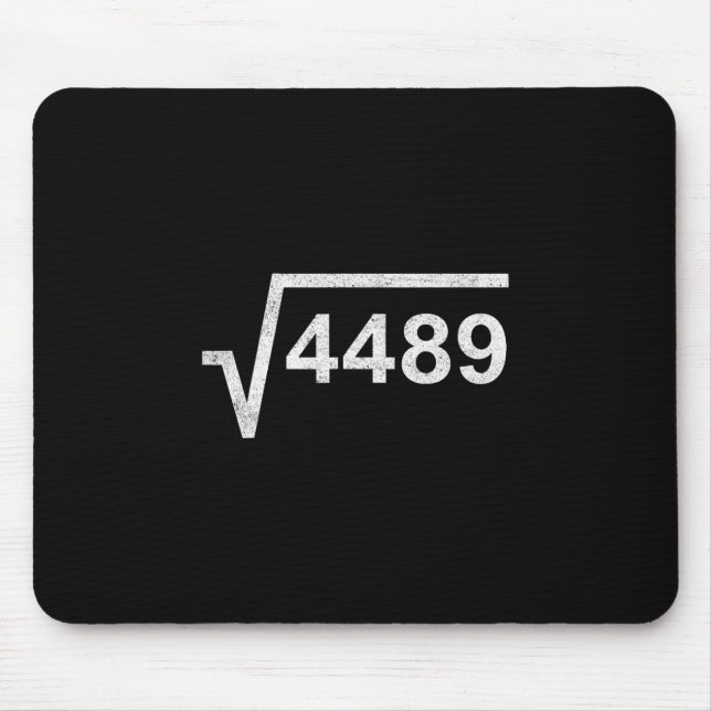 Mousepad 67 Seis Sete 6-7 Meme Raiz Quadrada 4489 Gíria Mat (Frente)