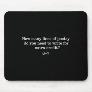 Mousepad 67 Seis Sete Brainrot Geração Alpha Poesia Engraça