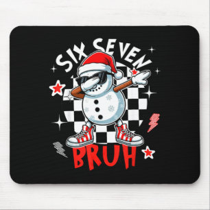 Mousepad 67 Seis Sete Bruh Divertido Boneco de Neve Natal 6