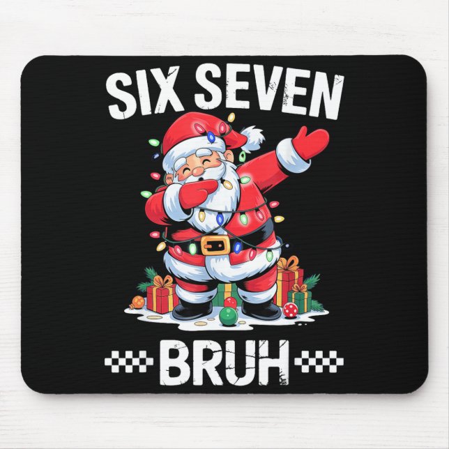 Mousepad 67 Seis Sete Burh Natal 6 7 Meme  (Frente)