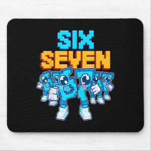 Mousepad 67 Seis Sete Piada Italiana Brainrot Crianças Jogo