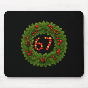 Mousepad 67 Sessenta e Sete Pijamas de Natal Férias Engraça