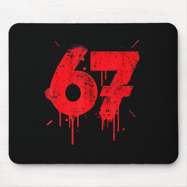 Mousepad 67 Shirt, Funny Shirts 67 Meme Six Seven Men Teen  (Frente)