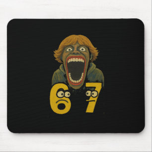 Mousepad 67 Six Seven 6 7 Design de Meme Engraçado 6 7 2