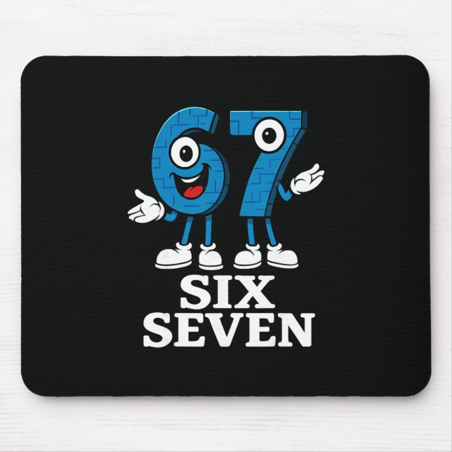 Mousepad 67 Six Seven 6-7 - Divertido Brainrot Italiano Cri (Frente)