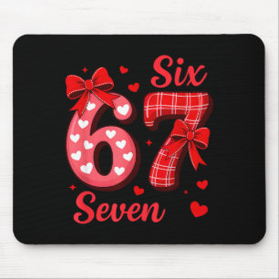Mousepad 67 Six Seven Coquete Laco Meninas Criancas Dia Dos