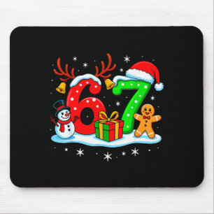 Mousepad 67 Six Seven Meme Gen Alpha Gíria Natal Divertido
