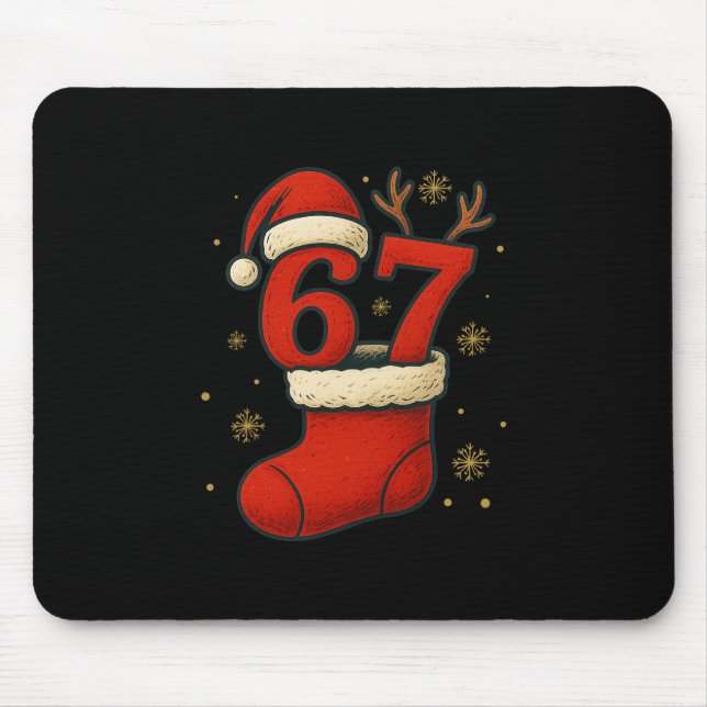 Mousepad 67 Six Seven Piada Meme Gen Alpha Natal 2025  (Frente)