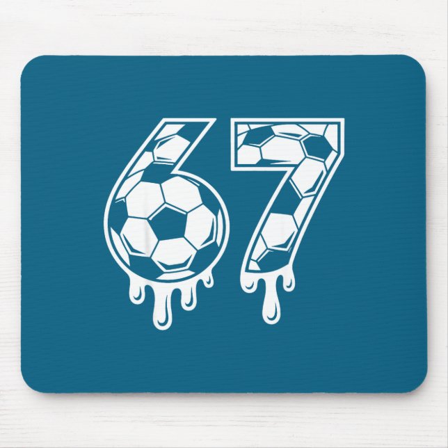Mousepad 67 Soccer Ice Cream Drip Gen Alpha Six Seven Meme  (Frente)
