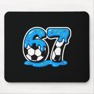 Mousepad 67 Sorvete de Futebol Drip Rot de Cérebro Meme 
