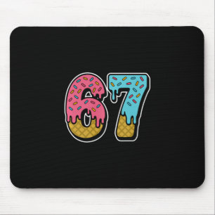 Mousepad 67 Sorvete Drip Meme Divertido Six Seven Geração A