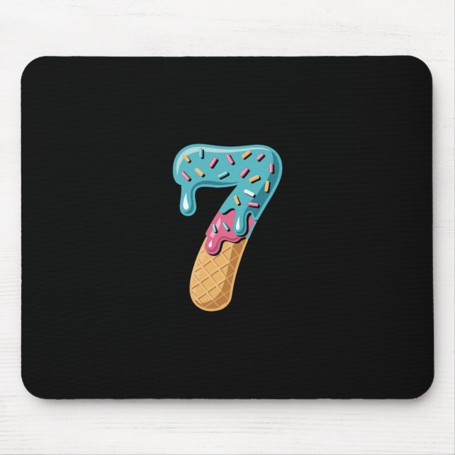 Mousepad 67 Sorvete Drip Meme Engraçado Seis Sete Combinand (Frente)