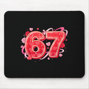 Mousepad 67 Sorvete Drip Meme Engraçado Seis Sete Dia dos N