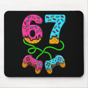 Mousepad 67 Sorvete Drip Meme Gamer Six Seven Geração Alpha
