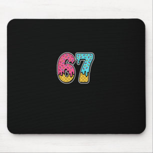 Mousepad 67 Sorvete Drip Meme Six Seven Divertido Gen Alpha