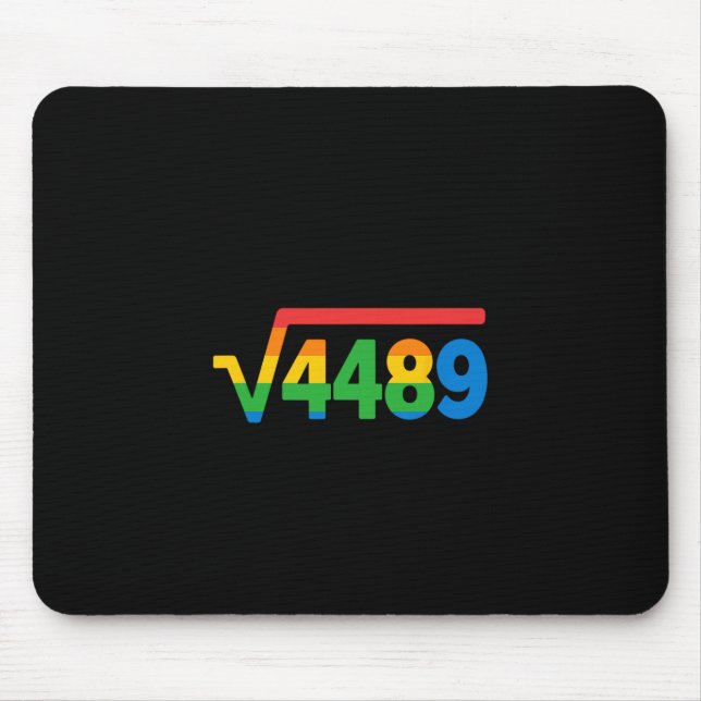 Mousepad 67 Sorvete Gotejamento Meme Raiz Quadrada 4489  (Frente)