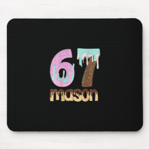 Mousepad 67 Sorvete Gotejante Meme Six Seven Gíria da Geraç