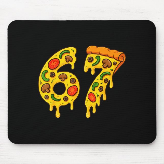 Mousepad 67 Zza Meme Engraçado Seis Sete Gíria Crianças Ger (Frente)