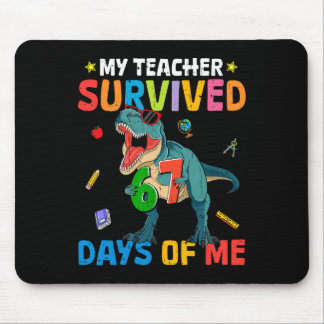 Mousepad 67th Day Of School My Teacher Survived 67 Days Boy
