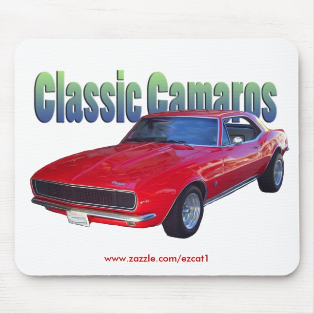 Mousepad 68' tapete do rato de Camaro (Frente)