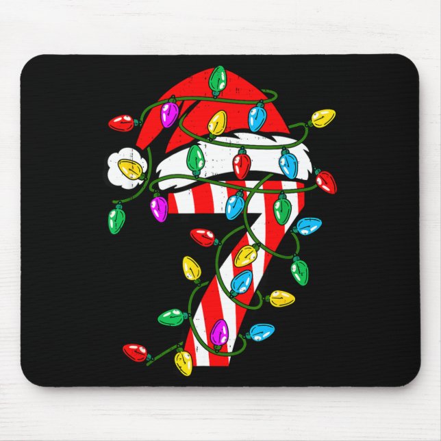 Mousepad 6 7 67 Meme Six Seven Candy Funny Christmas Couple (Frente)