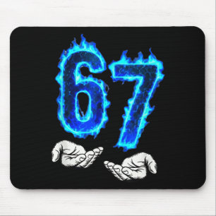 Mousepad 6 7 Meme Seis Sete 67 Mãos Meme Engraçado Homens M