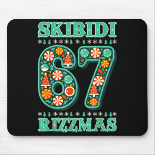 Mousepad 6 7 Natal Skibidi Rizzmas 67 Meme Gen Alpha Sl