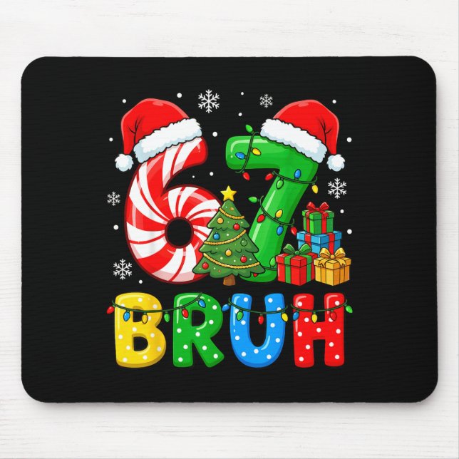 Mousepad 6 7 Pajamas Six Seven Matching Ugly Christmas 67 G (Frente)