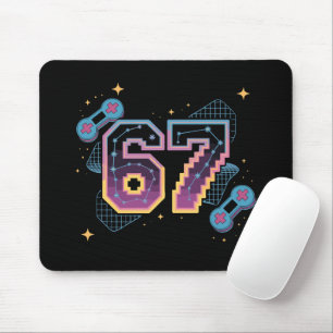 Mousepad 6 7 Seis Sete Jogos Geração Z Alpha Gíria de Meme