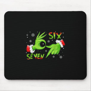 Mousepad 6 7 Seis Sete Mão Geração Z Alpha Meme Gíria Natal
