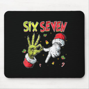 Mousepad 6 7 Seis Sete Mão Geração Z Alpha Meme Gíria Natal