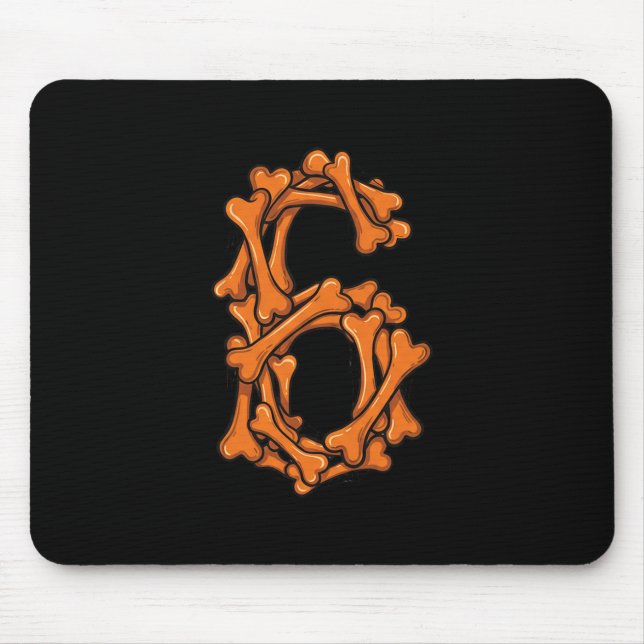 Mousepad 6 7 Seis Sete Memórias Casal Correspondendo Hallow (Frente)