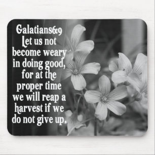 MOUSEPAD 6:9 DA ESCRITURA GALATIANS DA BÍBLIA
