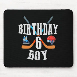 Mousepad 6 Birthday Boy Ice Hockey 6 Anos
