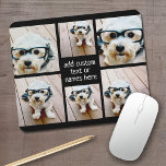 Mousepad 6 Colagem de fotos - você pode mudar a cor de fund<br><div class="desc">Use suas fotos do Instagram quadradas para obter os melhores resultados! PARA ALTERAR O PLANO DE FUNDO - clique na área de personalização ou design avançada e escolha uma cor no selecionador de cores. Adicione suas fotos e instantâneos favoritos a esta fita de filme para obter um detentor de memória...</div>