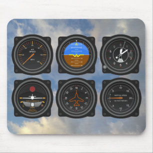 Mousepad 6 Embalagens de aviões nas nuvens