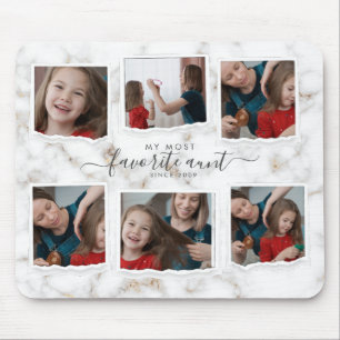 Mousepad 6 Seis Fotografias Collage Aunty Modern Elegant Fa