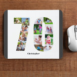 Mousepad 70 de Colagem de Fotos Número de Aniversário 70 Pe<br><div class="desc">Crie seu próprio mouse personalizado para um presente de 70 único. A colagem de fotos número 70 está em um fundo branco com bordas de cinza de carvão inteligente. O design inclui até 13 fotografias diferentes - em diferentes formas e tamanhos - para lhe dar a flexibilidade suficiente para colocar...</div>