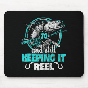 Mousepad 70 Pesca Engraçada Aniversário Engraçado Camisa Pe