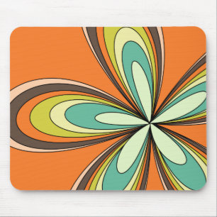Mousepad 70's retro spring hippie flower power