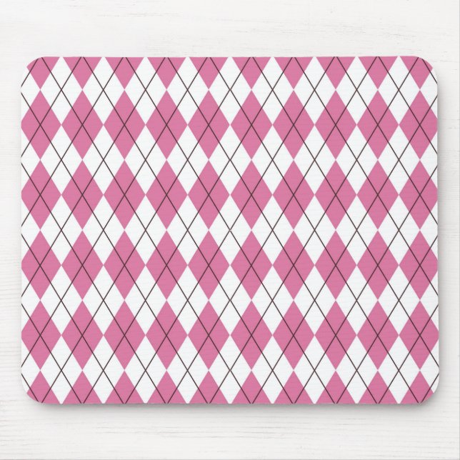 Mousepad 70s Tartan-Pattern Pinky (Frente)