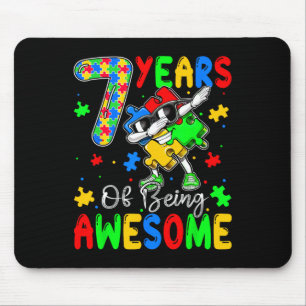 Mousepad 7 Anos De Au-Cerca De 7 Anos Autismo Awaren