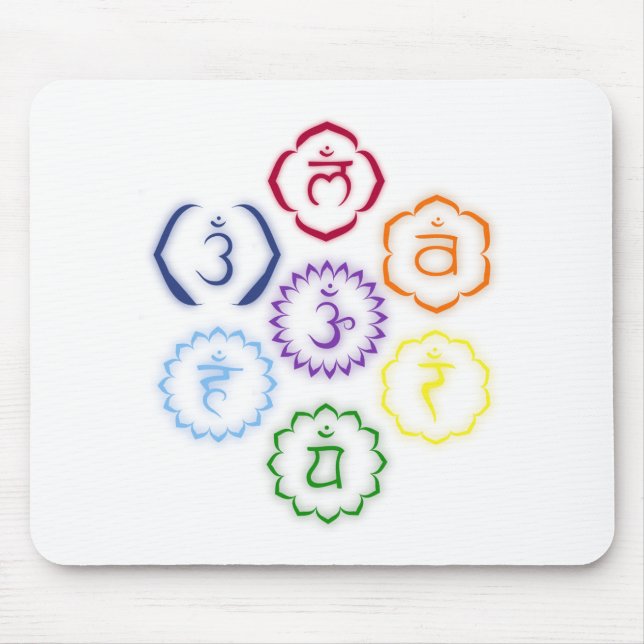 Mousepad 7 Chakras em um círculo (Frente)